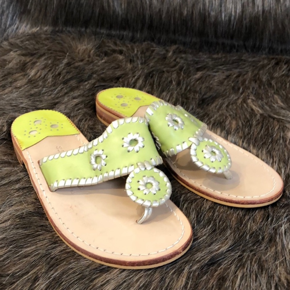 Lime Green Palm Beach Jack Roger Sandals 💚